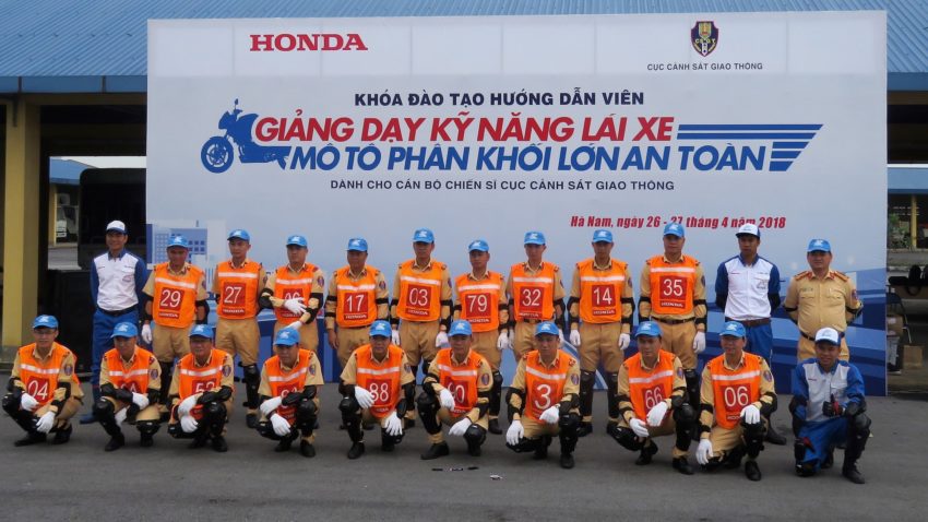 Honda Việt Nam phối hợp với Cục Cảnh sát giao thông triển khai các hoạt động về An toàn giao thông năm 2018