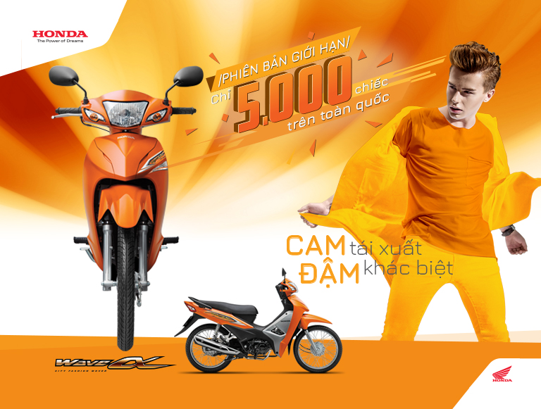 Honda Việt Nam giới thiệu phiên bản giới hạn Wave Alpha 110cc – “CAM TÁI XUẤT – ĐẬM KHÁC BIỆT” –