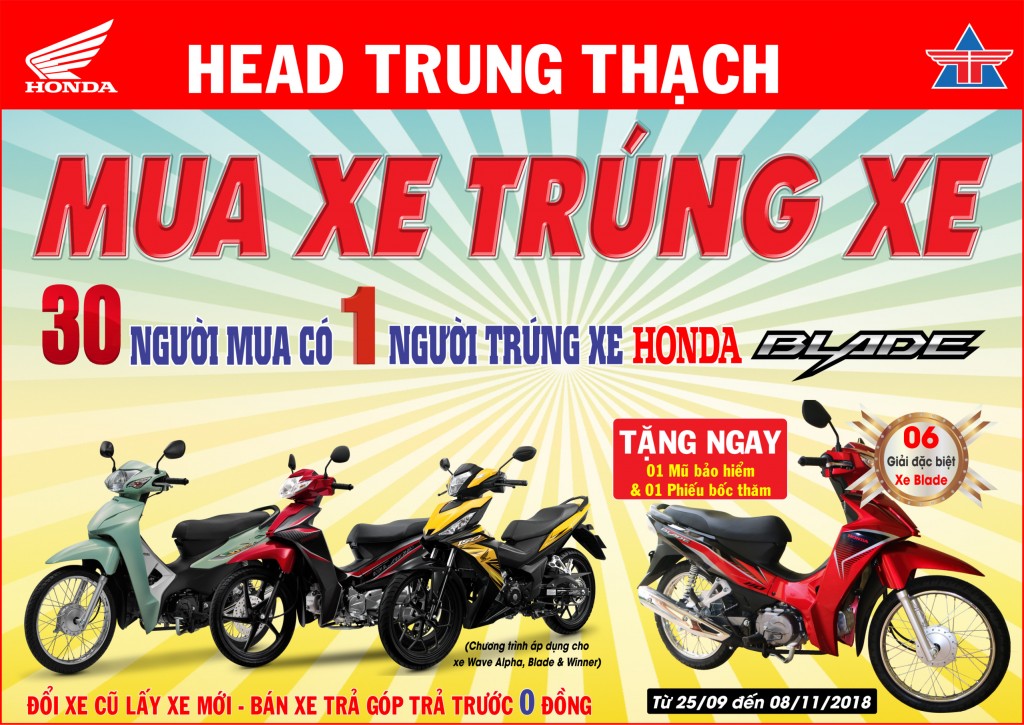 30 người mua có 1 người trúng xe BLADE
