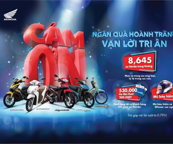 Honda Việt Nam triển khai chương trình tri ân khách hàng lớn nhất năm: “Ngàn quà hoành tráng, vạn lời tri ân”