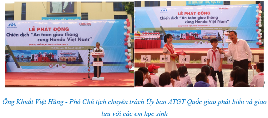 Bùng nổ các hoạt động trong “Chiến dịch An toàn giao thông cùng Honda Việt Nam” tại tỉnh Vĩnh Phúc lần thứ 5