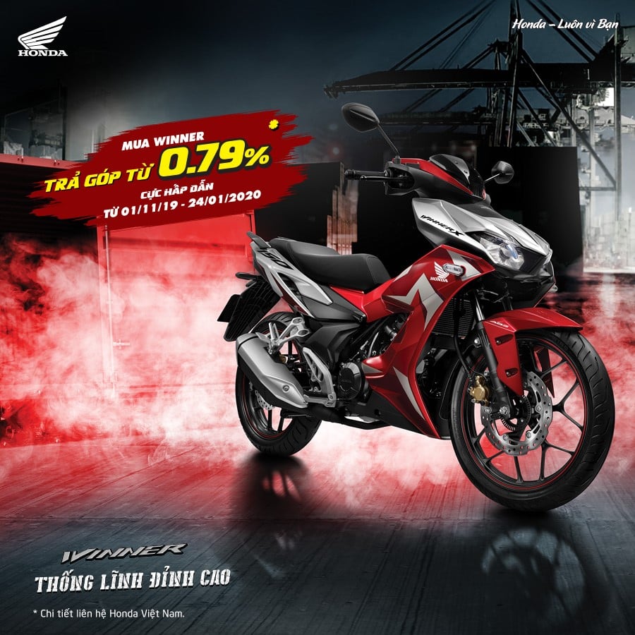 MUA WINNER X - TRẢ GÓP CHỈ TỪ 0.79%