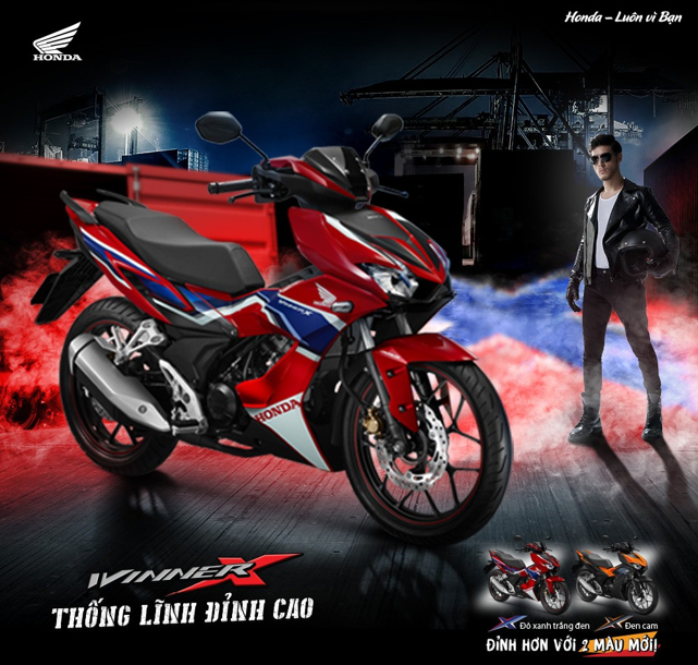 Honda Việt Nam bổ sung tem màu và phiên bản màu mới đậm chất thể thao cho siêu phẩm WINNER X