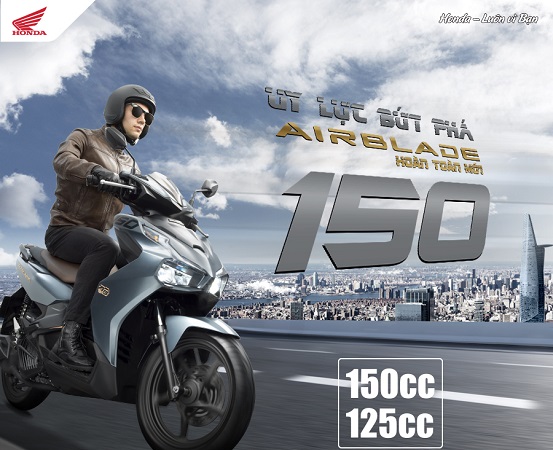 Honda Việt Nam giới thiệu phiên bản hoàn toàn mới Honda Air Blade 150cc/125cc - Uy lực bứt phá -