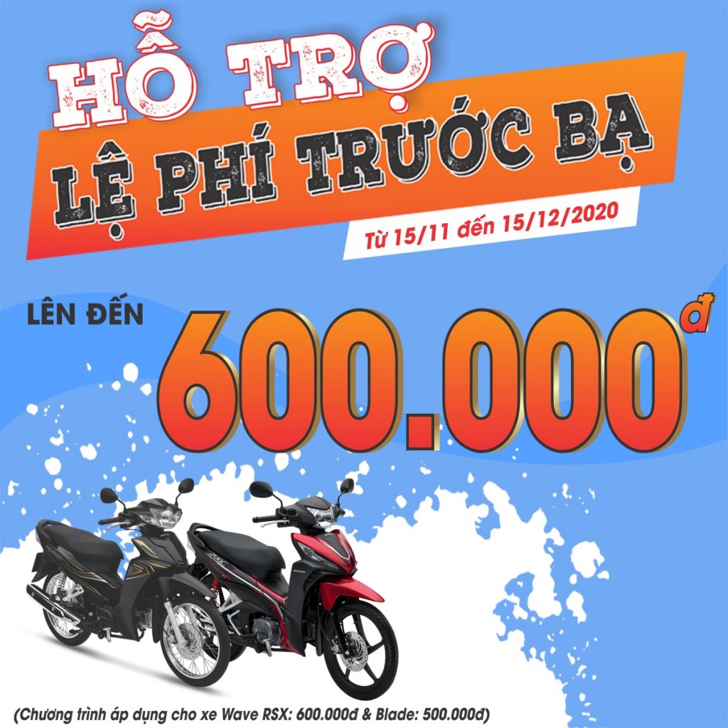 MUA XE Honda - TẶNG NGAY PHÍ TRƯỚC BẠ