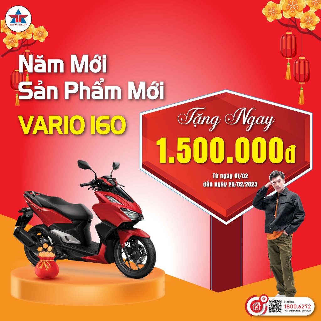 TẶNG NGAY 1.500.000đ KHI MUA VARIO160