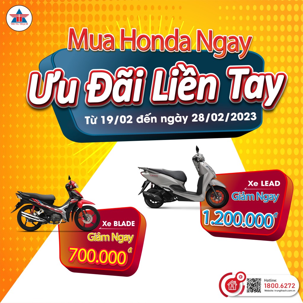 MUA HONDA NGAY - ƯU ĐÃI LIỀN TAY