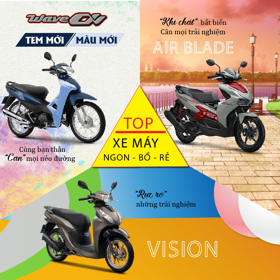TOP XE MÁY NGON - BỀN - RẺ ĐƯỢC NHIỀU NGƯỜI ƯA CHUỘNG