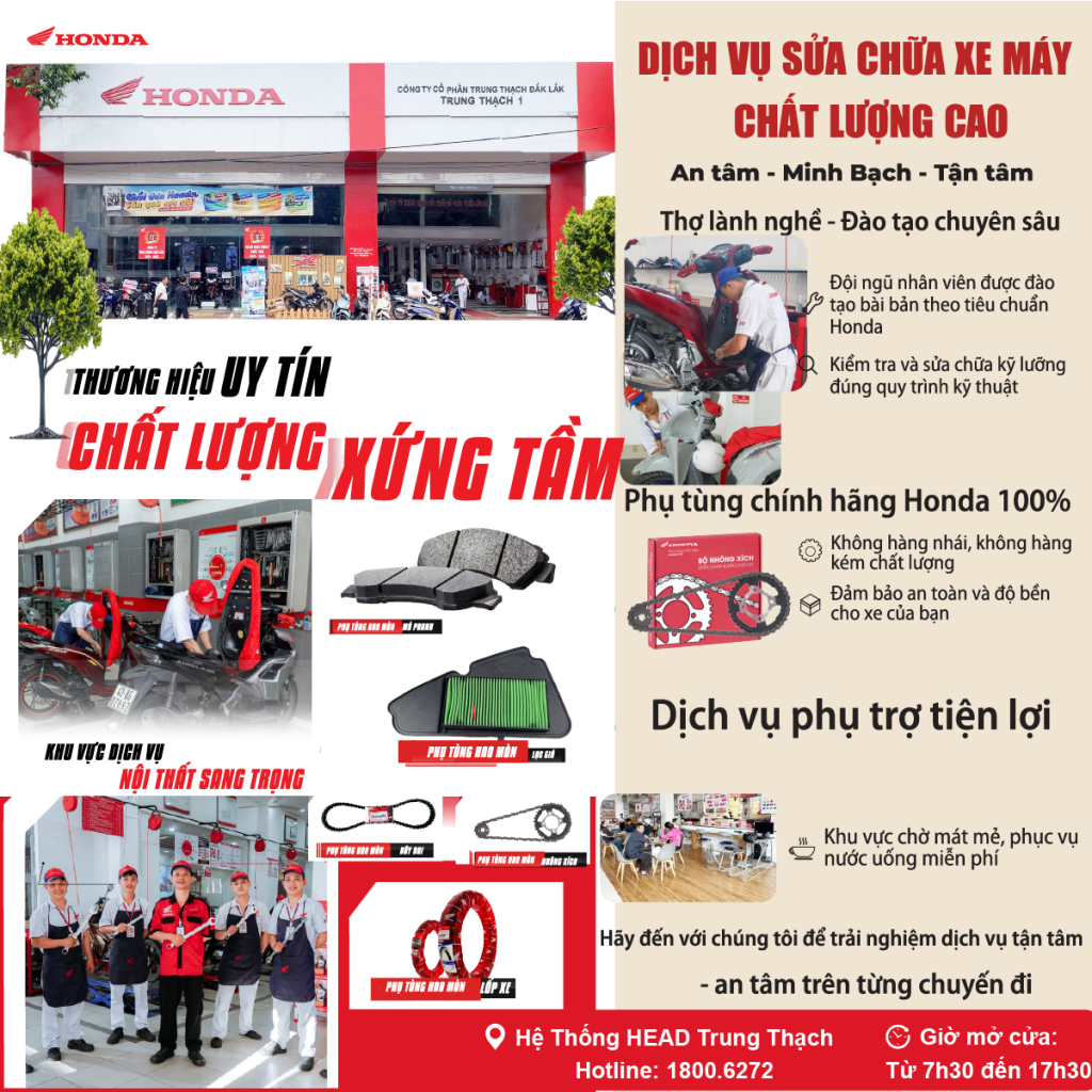 SỬA XE CHUẨN HONDA – CHẤT LƯỢNG XỨNG TẦM