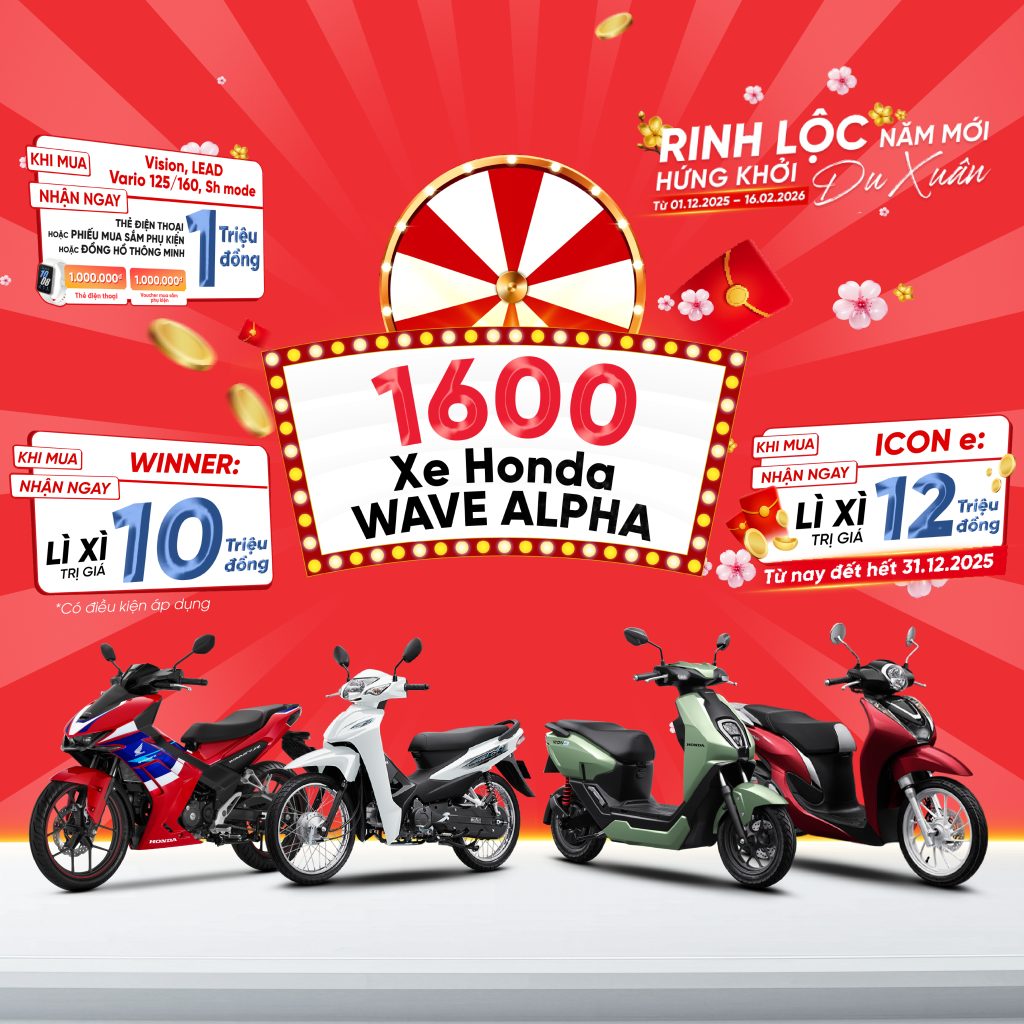 RINH LỘC ĐẦU NĂM - HỨNG KHỞI DU XUÂN - Chương trình khuyến mại lớn nhất năm tại Xe máy Trung Thạch