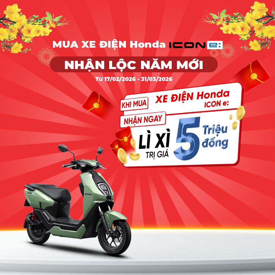 MUA XE ĐIỆN Honda ICON e – NHẬN LỘC NĂM MỚI