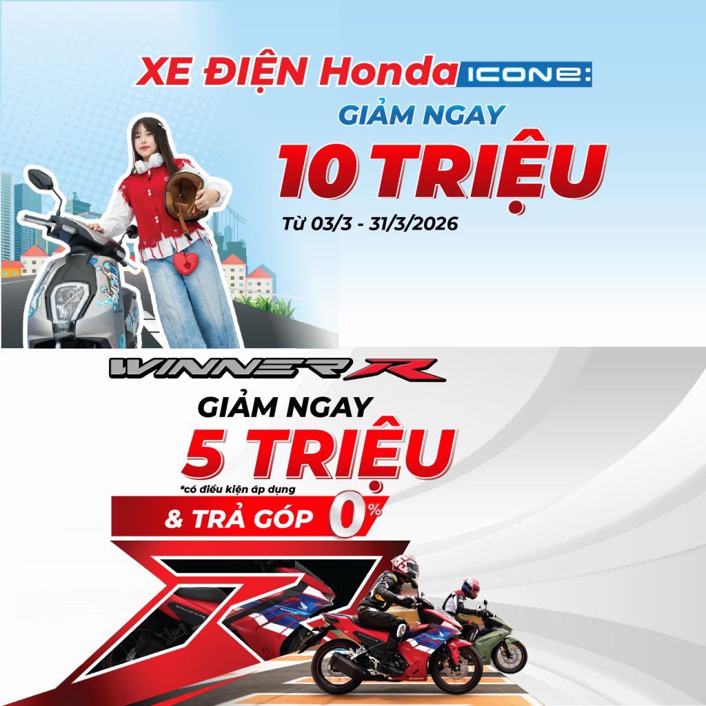 Bùng nổ ưu đãi tháng 3 – Giảm sốc ICON e & Winner R