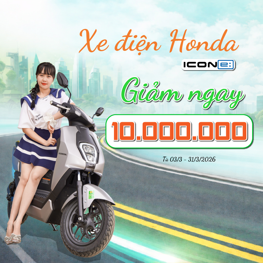 Xe điện Honda Icone - Xe chất chuẩn gen Z