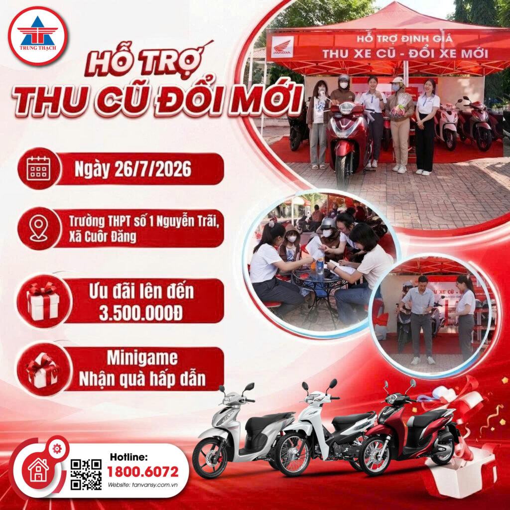 SỰ KIỆN HỖ TRỢ THU CŨ – ĐỔI MỚI | ƯU ĐÃI LÊN ĐẾN 3,5 TRIỆU